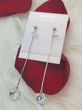 Load image into Gallery viewer, Diamond Heart Drop Crystal Earring
