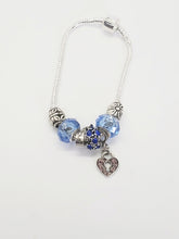 Load image into Gallery viewer, Handmade Light Blue Snake Charm Bracelets
