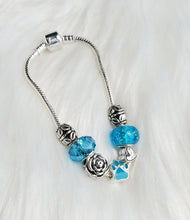 Load image into Gallery viewer, Handmade Baby Blue Snake Charm Bracelets
