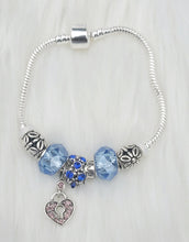 Load image into Gallery viewer, Handmade Light Blue Snake Charm Bracelets
