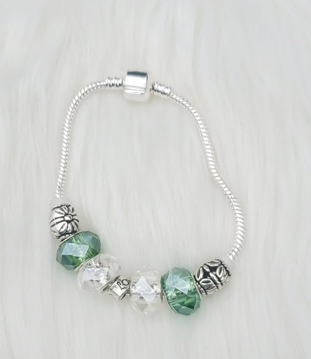 Handmade Green Snake Charm Bracelets