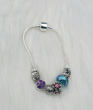 Load image into Gallery viewer, Handmade Multi Color Snake Charm Bracelets
