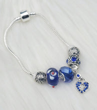 Load image into Gallery viewer, Handmade Blue Snake Charm Bracelets
