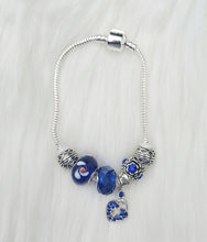 Load image into Gallery viewer, Handmade Blue Snake Charm Bracelets
