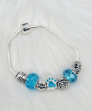 Load image into Gallery viewer, Handmade Baby Blue Snake Charm Bracelets
