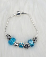 Load image into Gallery viewer, Handmade Baby Blue Snake Charm Bracelets
