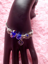 Load image into Gallery viewer, Handmade Blue Snake Charm Bracelets
