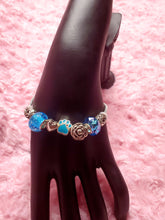 Charger l&#39;image dans la galerie, Handmade Baby Blue Snake Charm Bracelets
