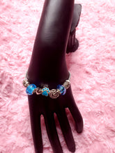 Load image into Gallery viewer, Handmade Baby Blue Snake Charm Bracelets
