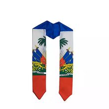 Load image into Gallery viewer, Graduation  Stoles Sash Flags Shawl African Latin Carribean Kente Stoles Sash/ Graduation Class|   Graduation Stole / Graduation Sash
