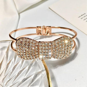 Diamond Bow Bracelet