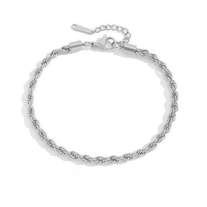 Gold-Plated Stainless Steel Twist Anklet