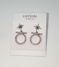 Load image into Gallery viewer, Halo Star women kids Crystal Earrings
